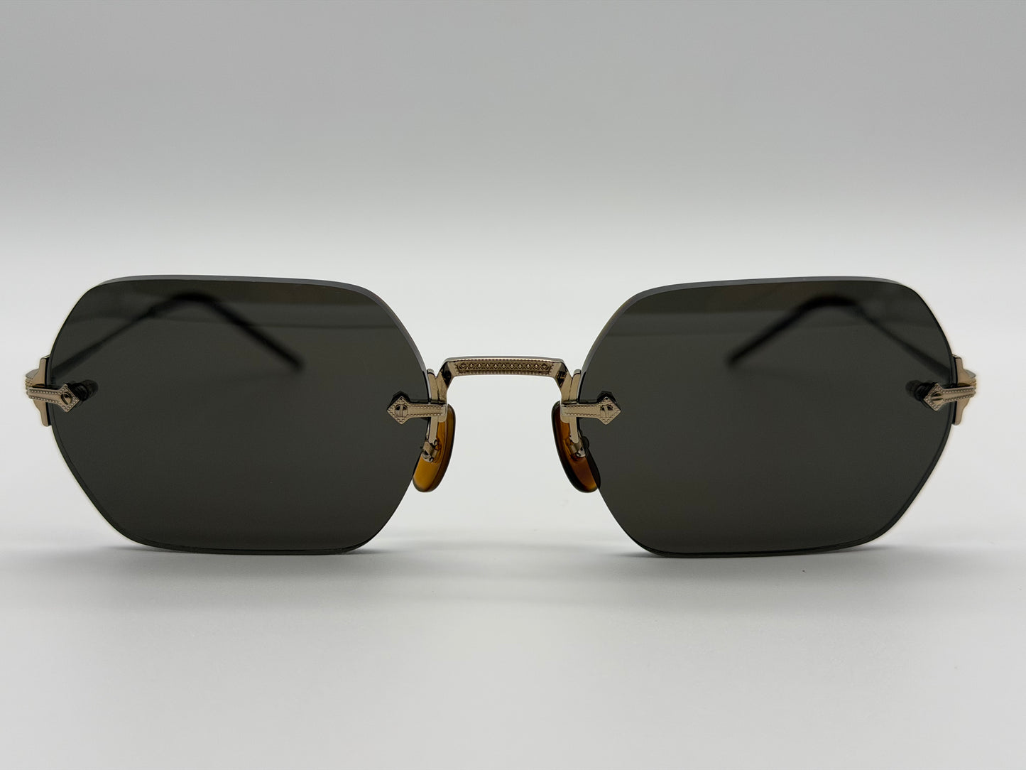 Oliver Peoples TK-13 Sun 52mm Gold Titanium / Brown OV1353 ST 603571 Japan Preowned