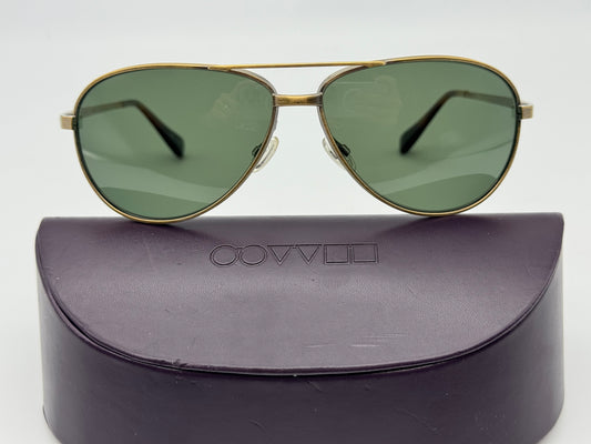 Oliver Peoples Copter 62mm Antique Gold G 15 Polarized VFX Glass Lens OV 1120 st Open Box