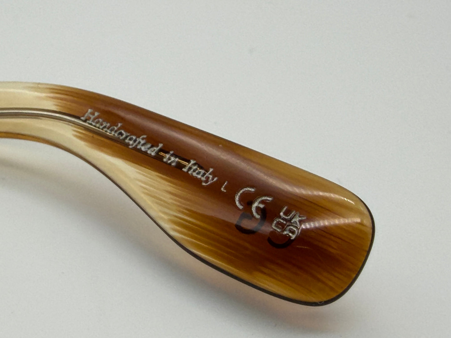 Oliver Peoples Cary Grant Sun 48mm Honey VSB Green Glass Lens OV 5413SU 167452 Italy Preowned