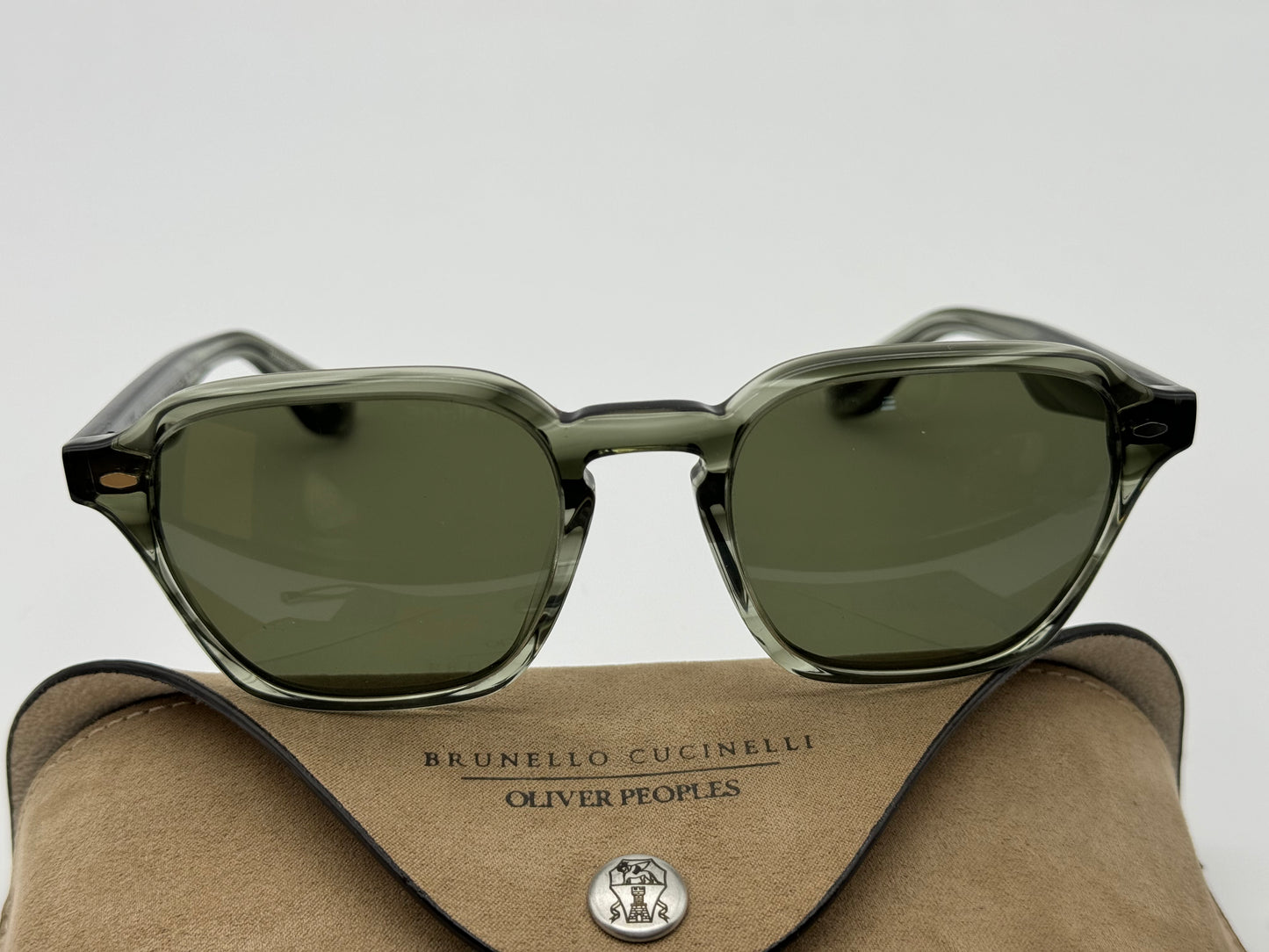 Oliver Peoples Brunello Cucinelli Griffo OV 5499 SU Washed Jade G-15 170552 Italy NEW