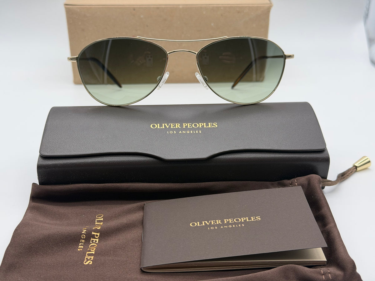 Oliver Peoples Aero II Gold / G 15 Gradient OV 1358S 5035 BH Italy NEW