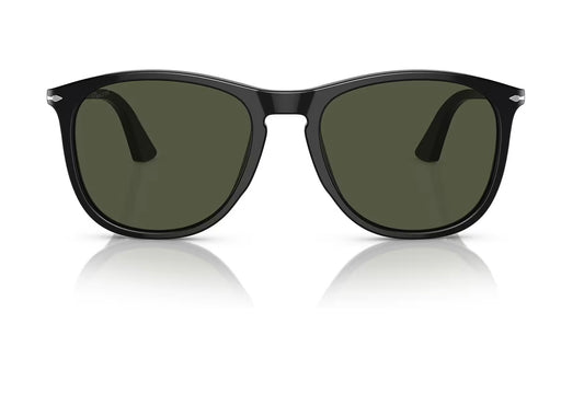 Persol PO 3314S 55mm 95 31 Black / Green Glass Lens Italy NEW
