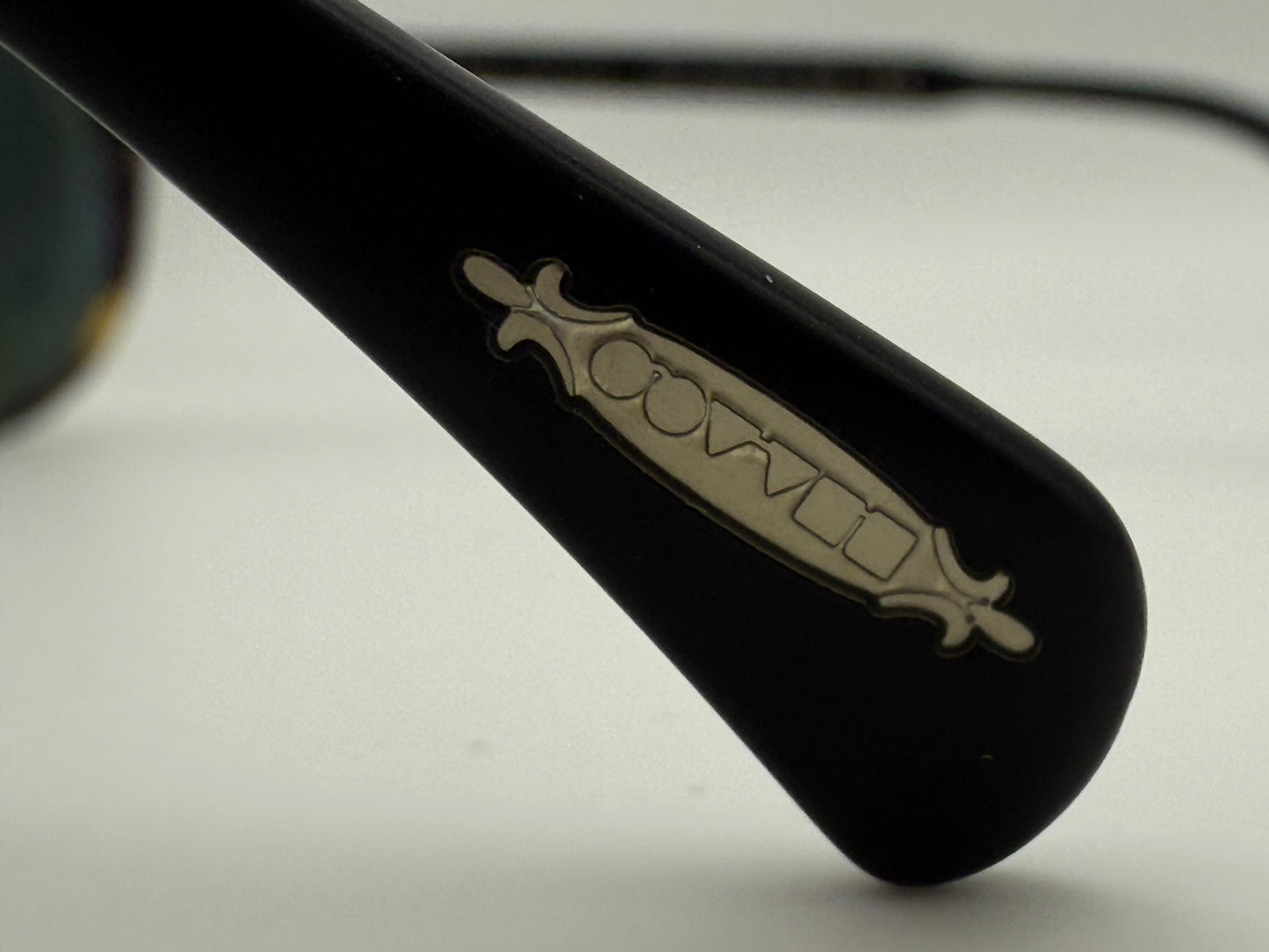 Oliver Peoples DELRAY SUN 48mm OV 5314 SU Semi tortoise semi matte black / Mirror Silver Italy Preowned