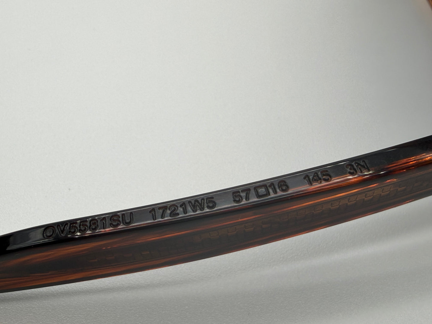 Oliver Peoples Paul Newman 57mm Dark Amber Smoke Acetate Regal Blue Crystal OV 5581 Japan NEW