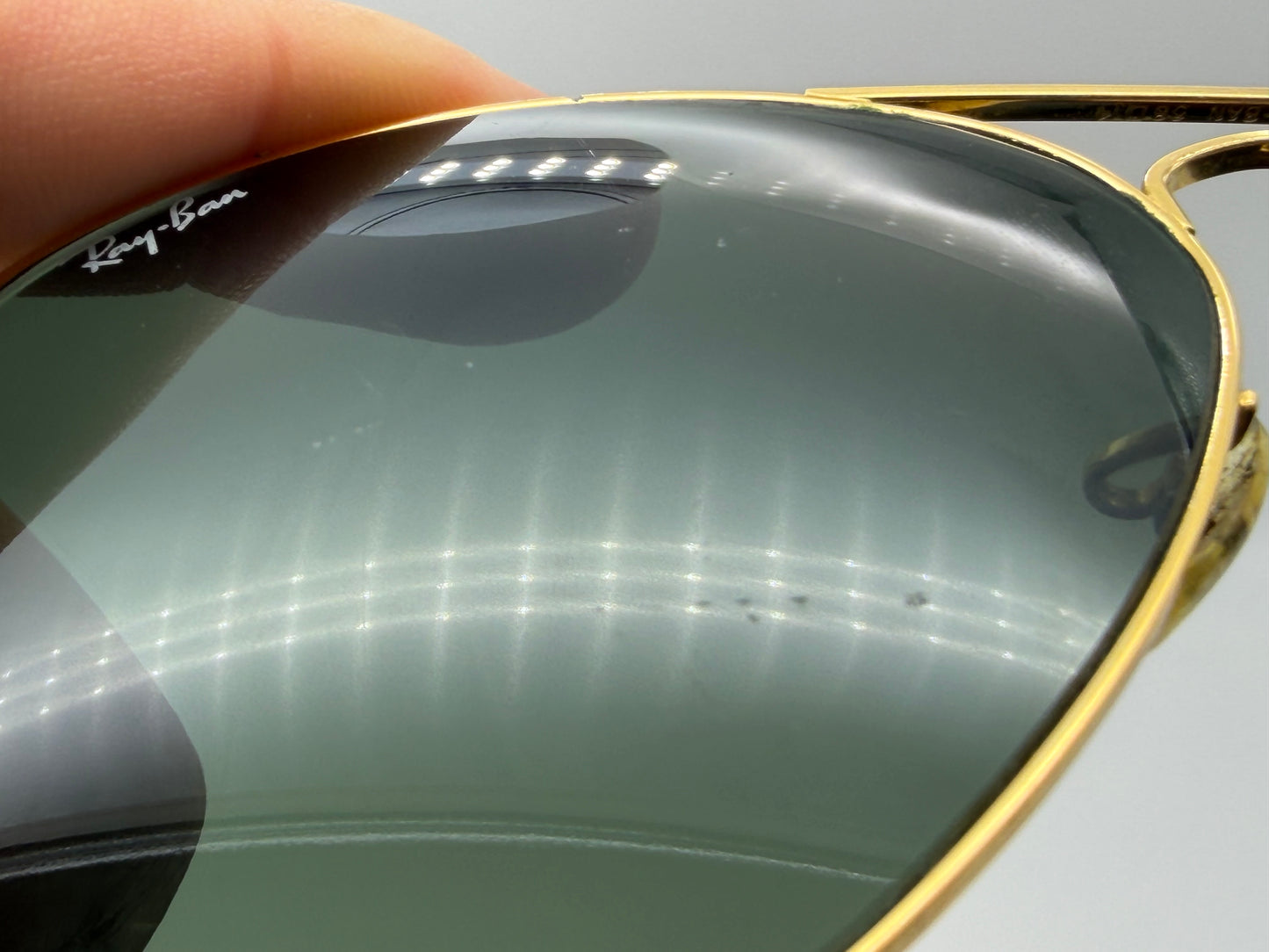 Ray-Ban Vintage Aviator B&L USA 58mm Gold G 15 none polar lens Preowend