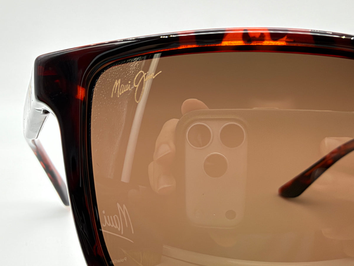 Maui Jim Mamalu Bay 60mm Cherry Tortoise / HCL Bronze Polarized Super Thin Glass MJ0610S-003 Italy NEW