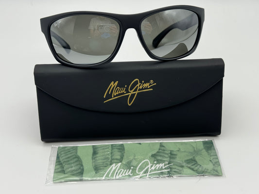 Maui Jim Tumbleland 62mm MJ 770-2M Square Black Neutral Gray  Glass Polarized Sunglasses New Missing box