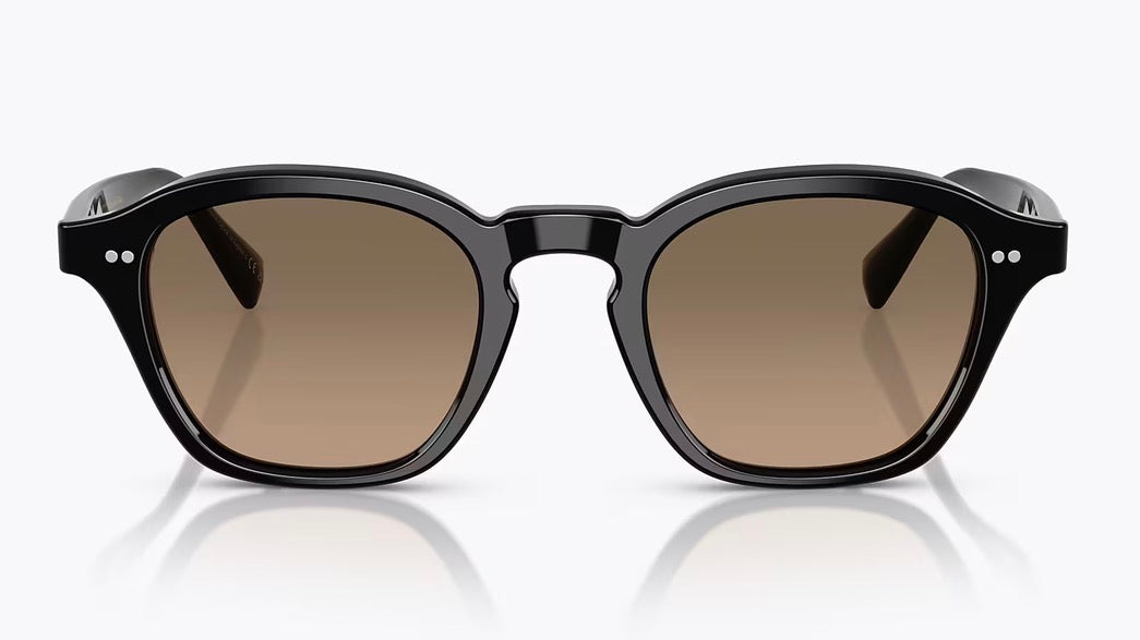 Oliver Peoples Eyles 48mm Black / Sandstone Gradient Polarized Japan Preowned