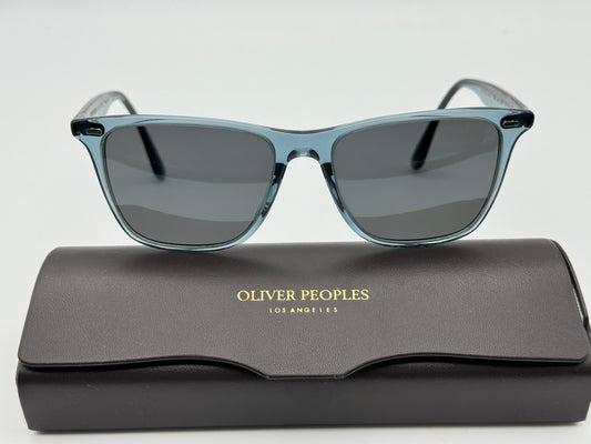 Oliver Peoples Ollis OV 5437SU 54mm Sunglasses Washed Teal / Carbon Gray new Preowned