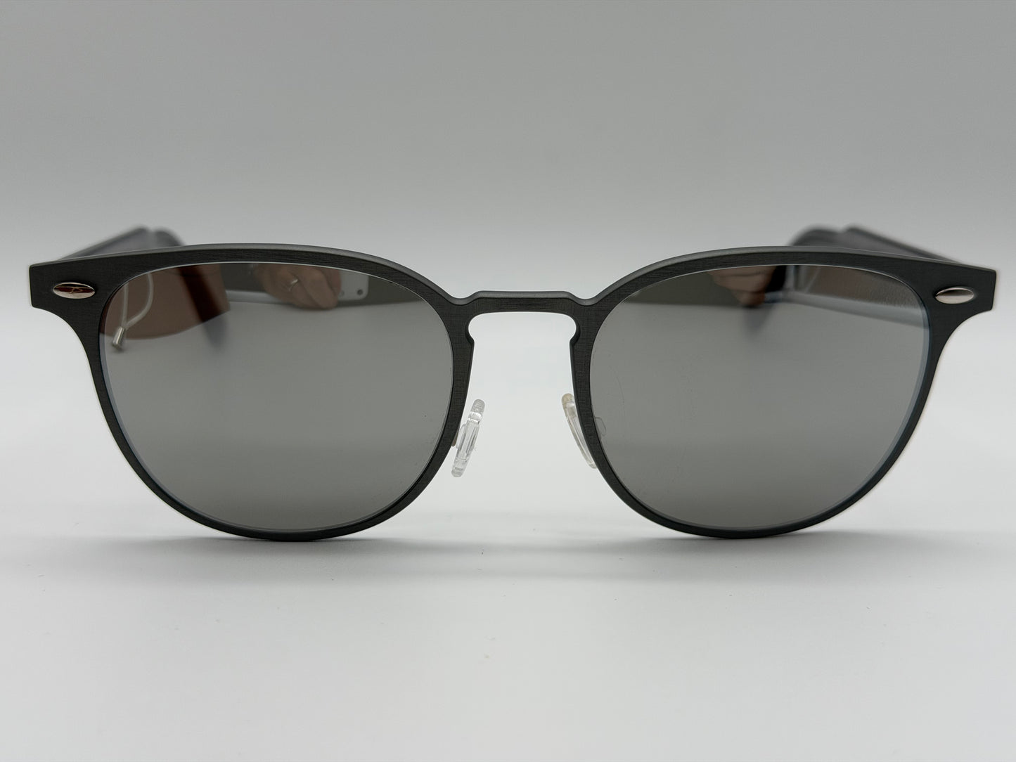 Oliver Peoples Sheldrake Metal 54mm OV 1179 s 52286G Brushed Gunmetal  / Silver Mirror Lens Preowned
