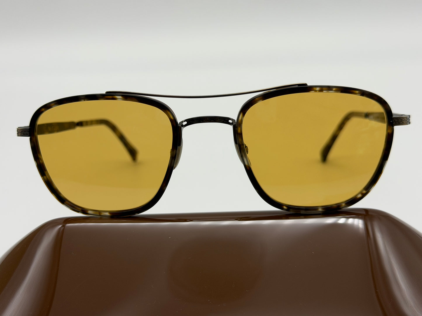 Mr. Leight Price S 49mm Matte Leopard Tortoise/Antique Gold with Pure Maple Lenses Japan NEW