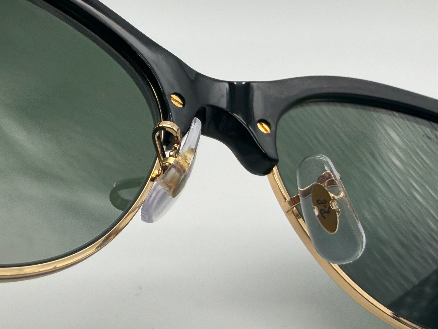 Ray-Ban Clubmaster Way 54mm Black Gold / Green G 15 lens RB 2341 NEW