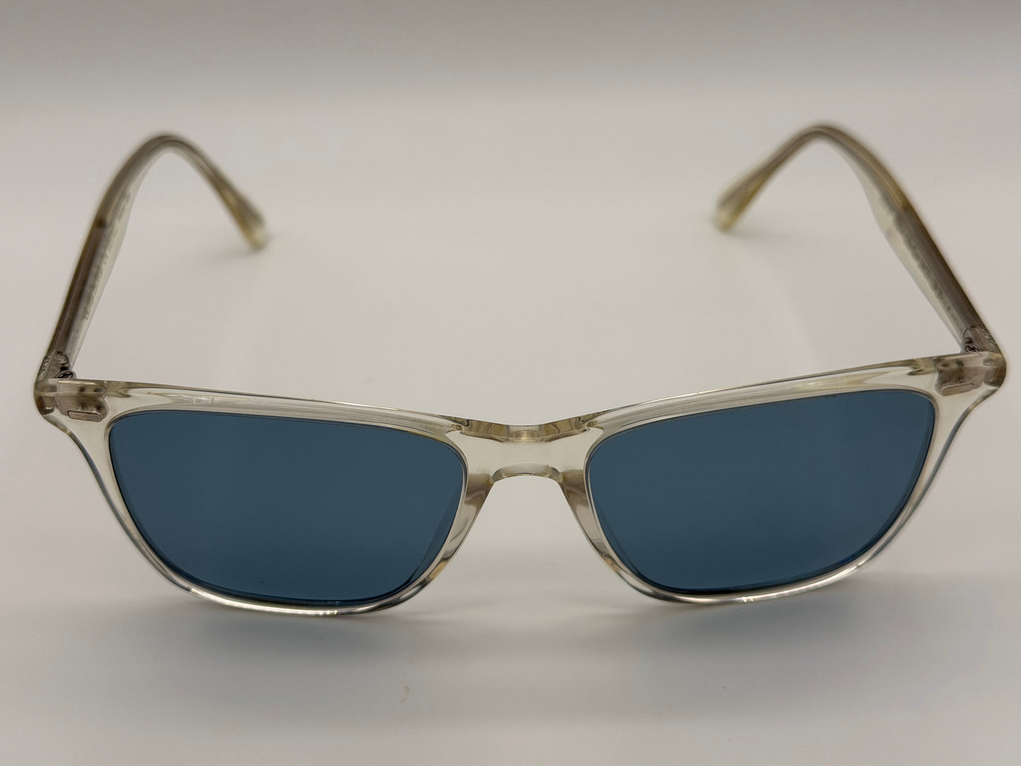 Oliver Peoples Ollis 51mm Pale Citrine / Teal Polarized OV5437SU 1692P1 Italy Preowned