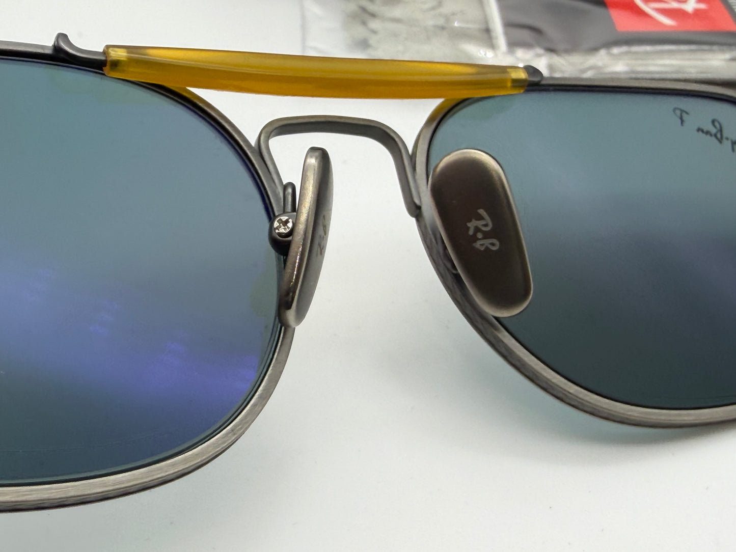 Ray-Ban Titanium RB 8062 Matte Gray / Light Blue Classic Chromance Polarized 92083R Japan NEW