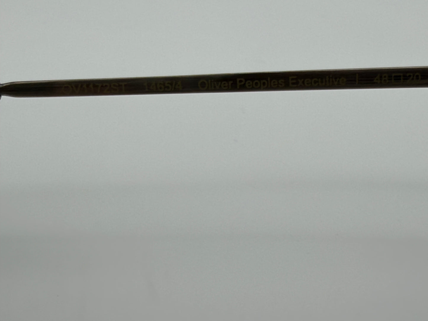 Oliver Peoples Executive I 48mm OV 1172 ST 1465 / Matt Black / Blue Titanium Limited Edition Japan Preowned