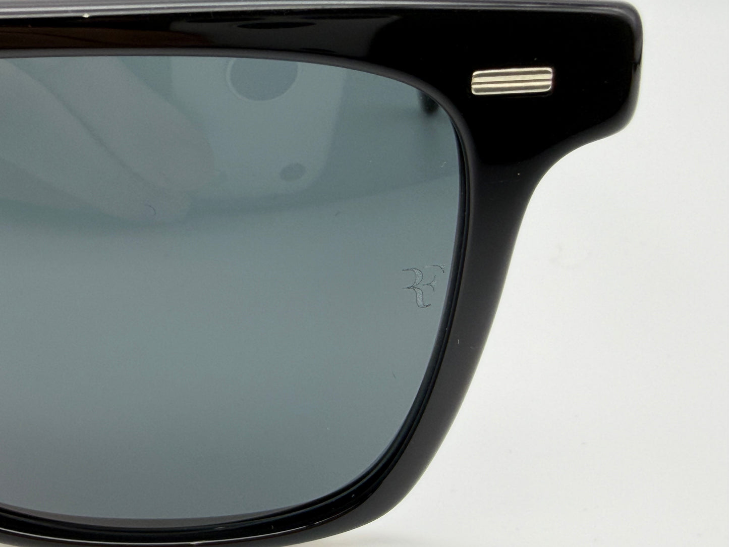 Oliver Peoples Mr. Federer II 52mm Black / Dark Slate OV 5592 149287 Italy Preowned