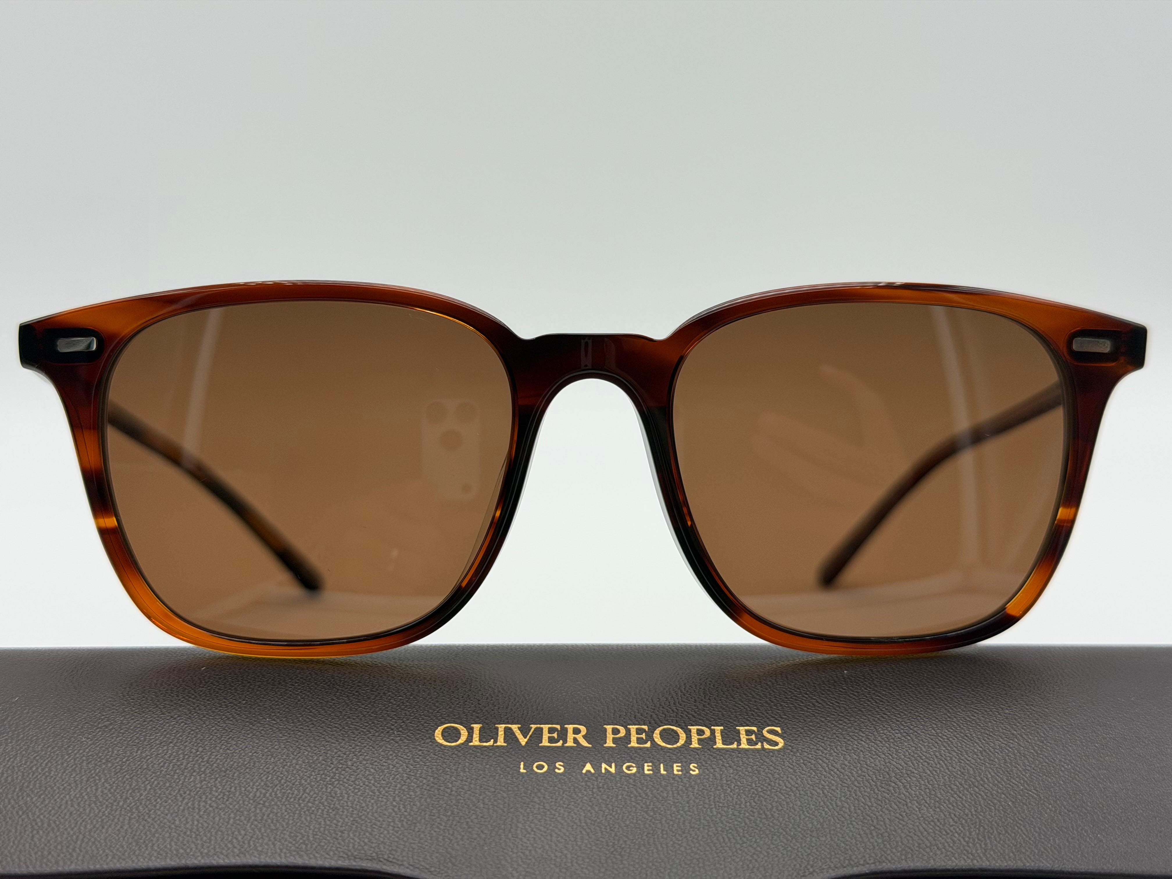 Oliver Peoples Laedin 52mm Morado Tortoise / Terra Polarized