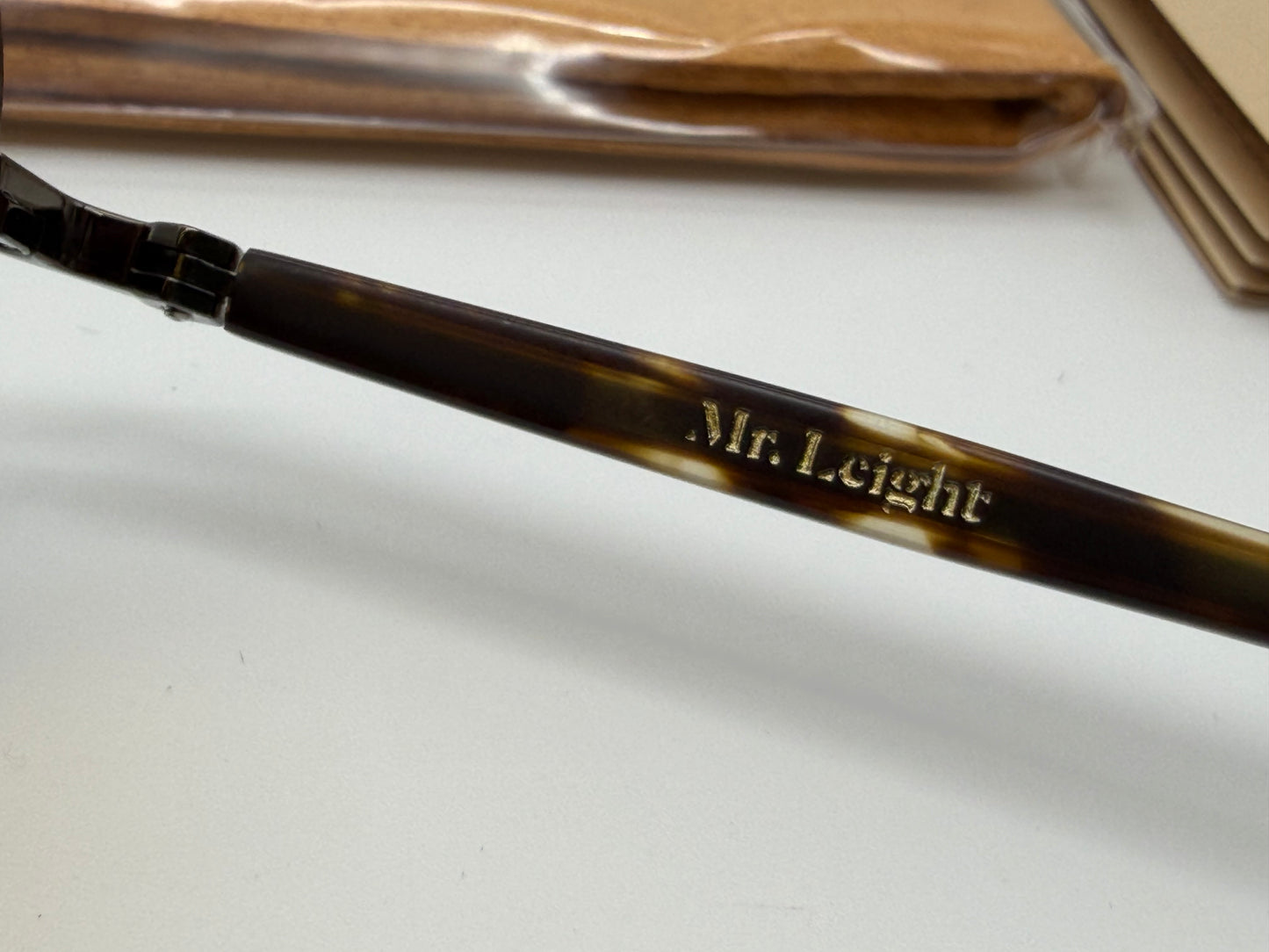 Mr. Leight Price S 49mm Matte Leopard Tortoise/Antique Gold with Pure Maple Lenses Japan NEW