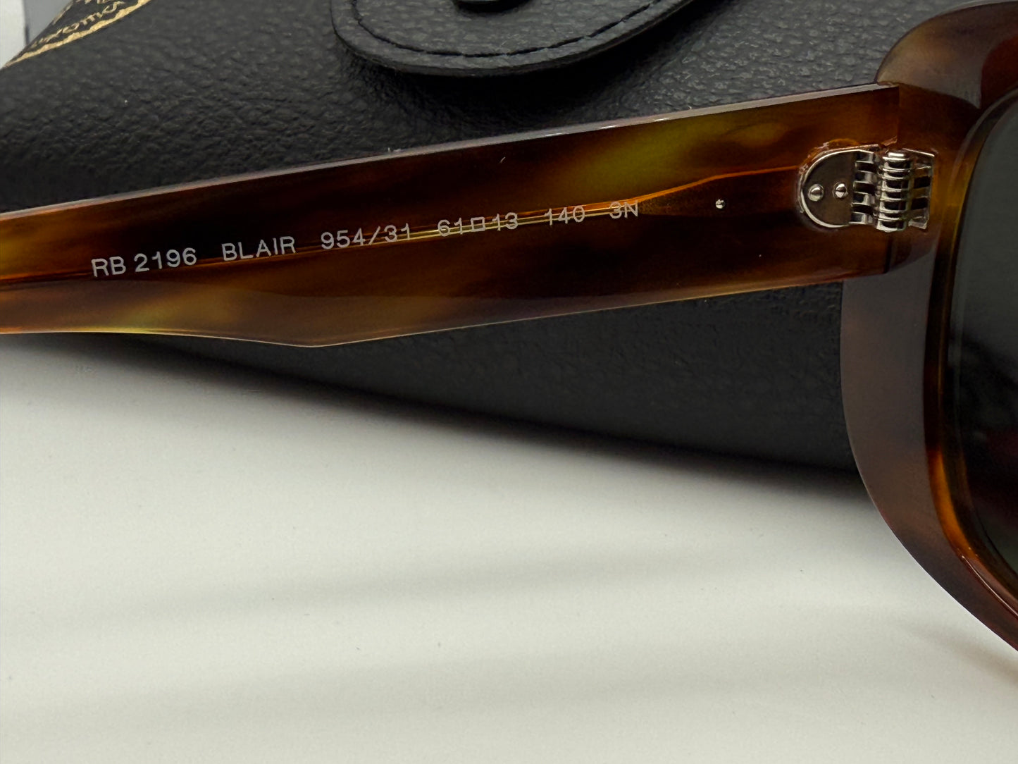 Ray-Ban BLAIR 61mm Stripped Havana 954 / 31 G -15 NEW