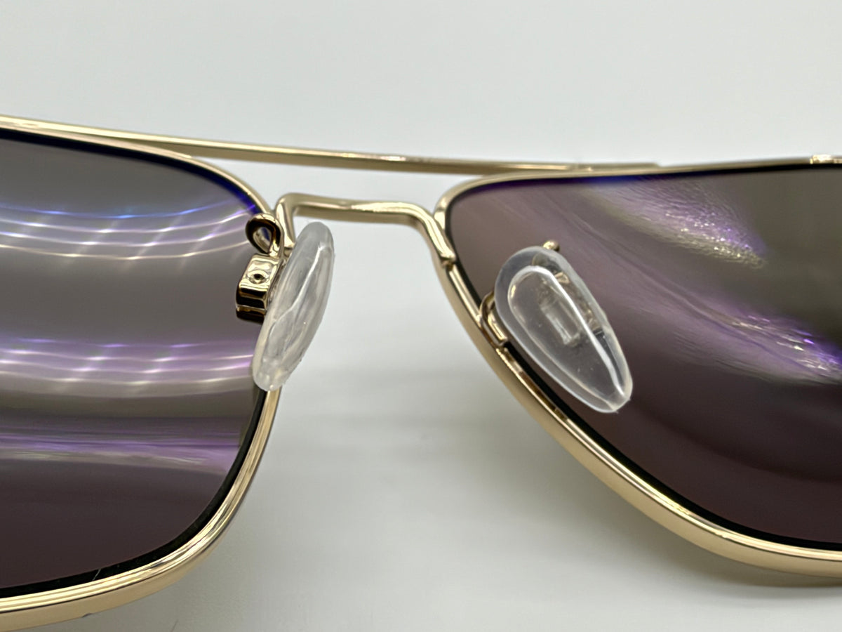 Oliver Peoples R-15 56mm Gold / Desert Flash Mirror OV 1362S 50355S Italy NEW