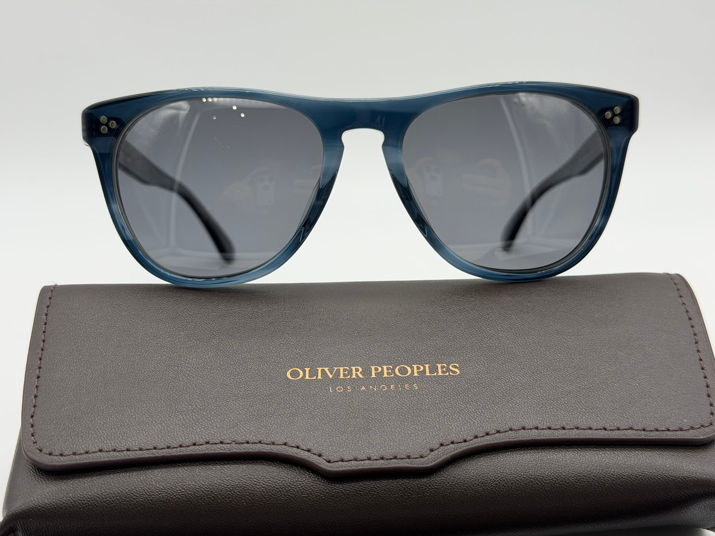 Oliver Peoples Daddy B 55mm Indigo Havana / Gray Polarized OV 5091 SM 1662/81 Missing Box Italy