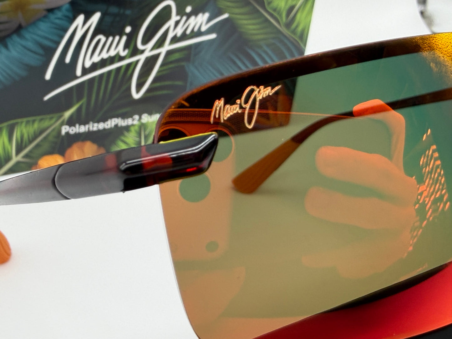 Maui Jim Laulima 61mm Shiny Red Havana Hawaii Lava MJ0626S Japan NEW