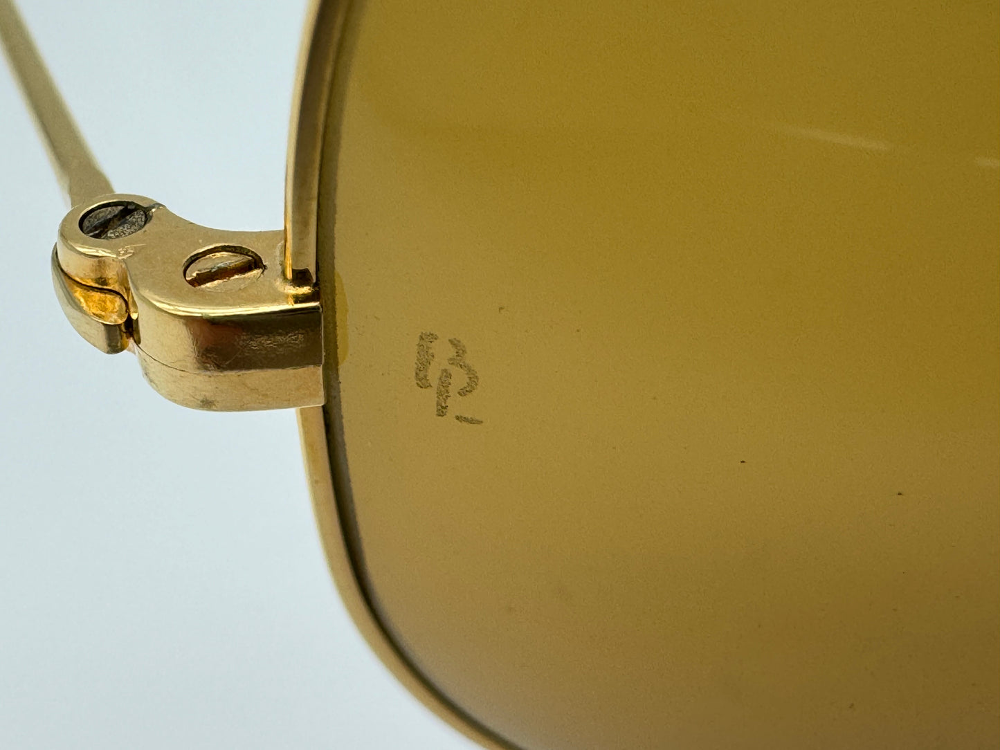 Vintage Ray Ban Aviator 62mm B20 Chromax Gold Drivers Lens READ