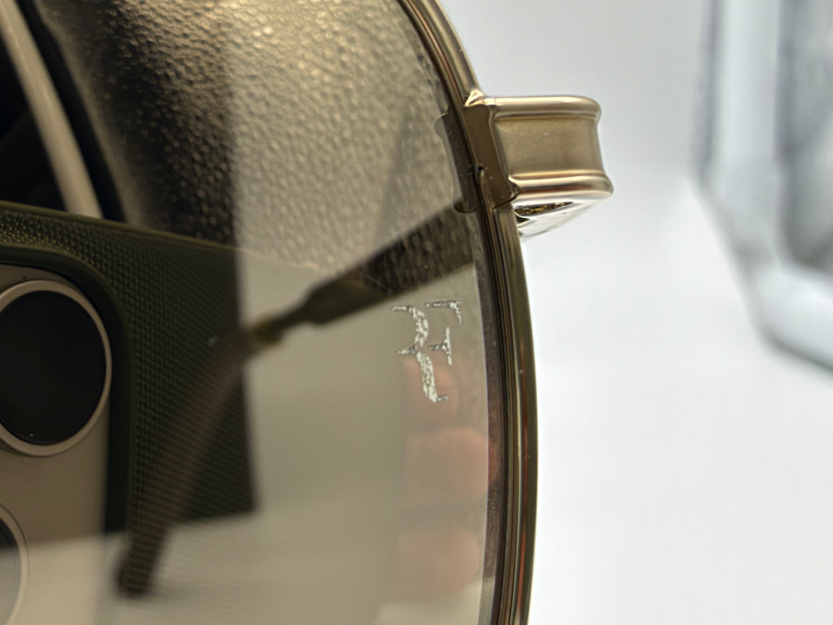Oliver Peoples R-15 56mm Gold / Desert Flash Mirror OV 1362S 50355S Italy NEW