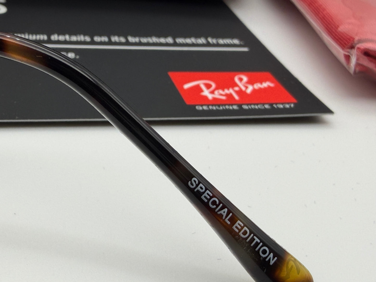 Ray-Ban Round Double Bridge Titanium 50mm Antique Gold / Gray RB 8147 913757 Japan NEW