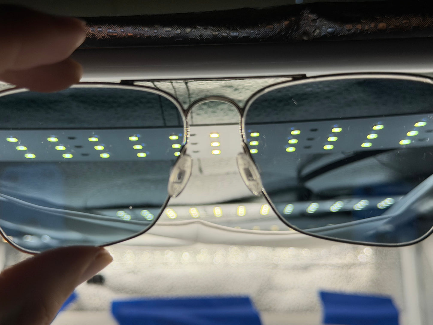 Oliver Peoples Patten 57mm OV 1060 5036 56 Silver / Blue Japan Preowned