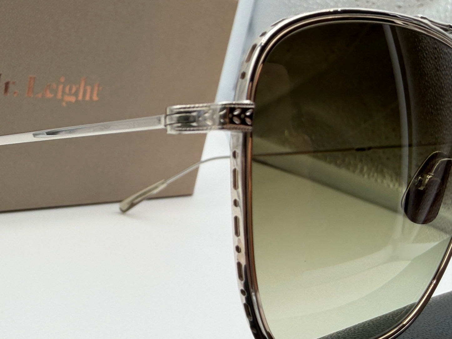 Mr. Leight Novarro 55mm Platinum Vera Titanium / Elm Gradient Japan NEW