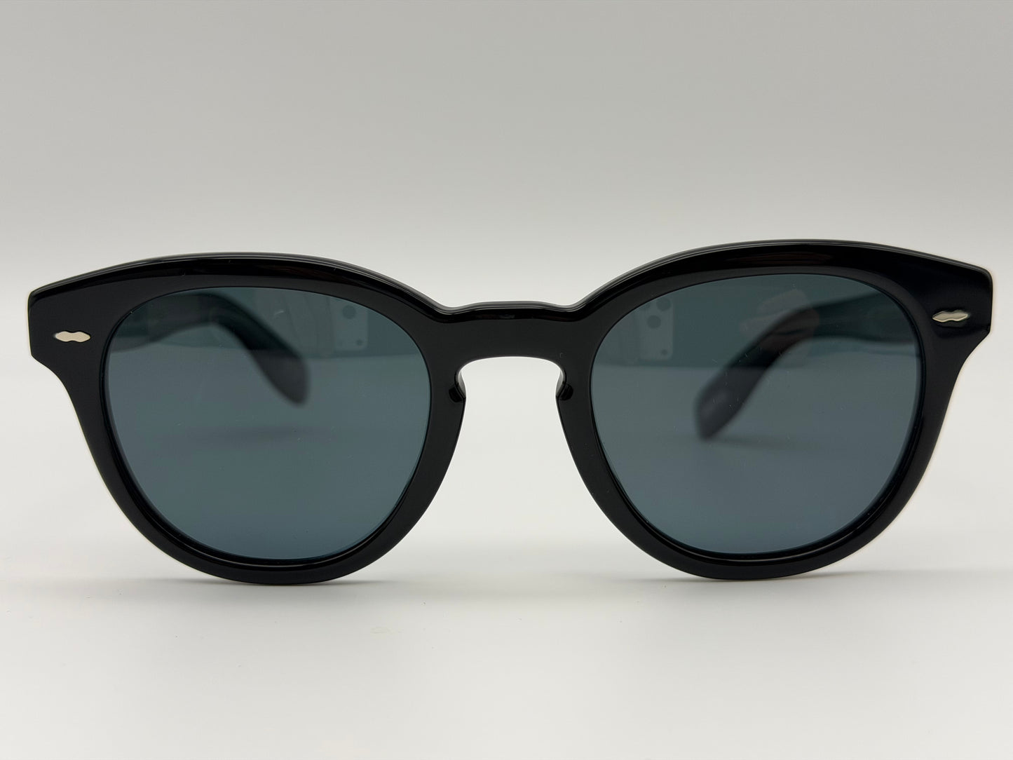 Oliver Peoples Cary Grant Sun 50mm OV 5413 Black / Blue Polarized 14923R Italy Preowned
