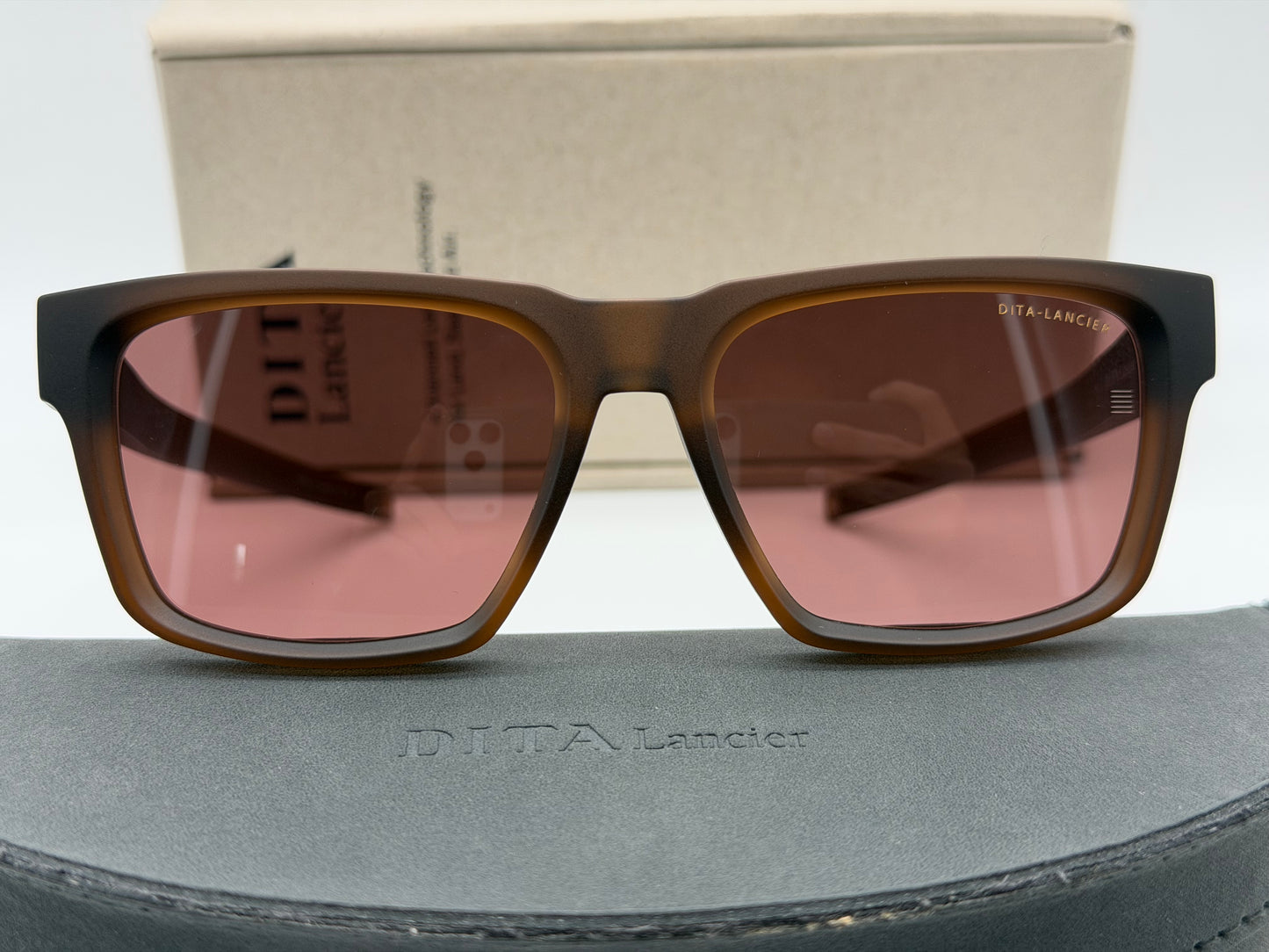 Dita Lancier 54mm LSA - 712 Gold Sand / Copperhead Brown  Land Lens - Brown Polarized Japan NEW