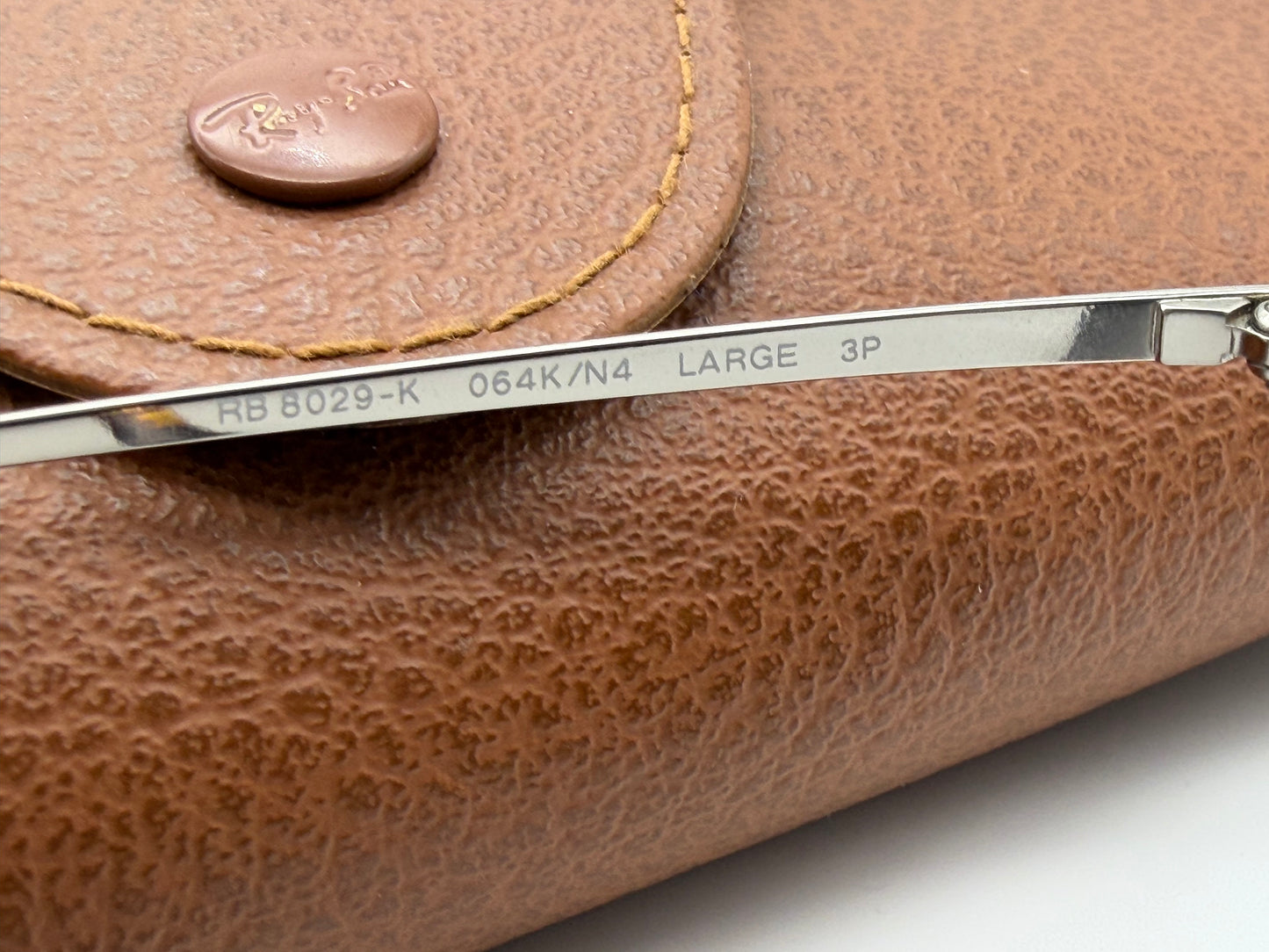 Ray-Ban Aviator Ultra Titanium 58mm Limited Edition RB 8029 K 18K White Gold / Silver P 3 Plus lens 064K / N4 Italy Preowned