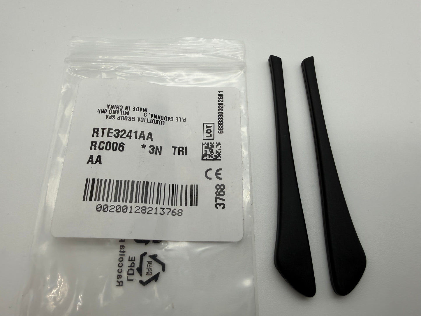 Ray-Ban RB 3534 Sunglasses Replacement Ear Socks Temple Tips Black OEM Authentic