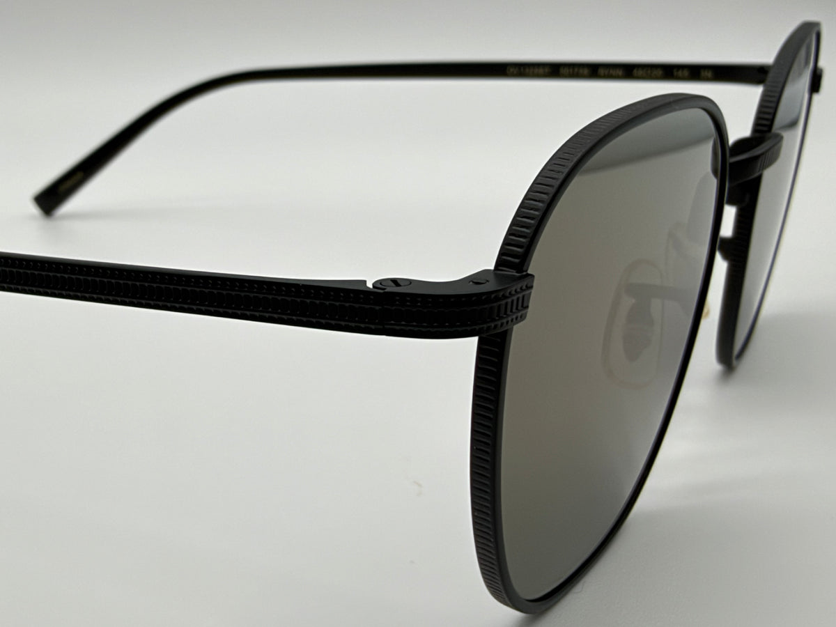 Oliver Peoples Rynn 49mm Matte Black Titanium  / Gray Goldtone OV1329ST 501739 Japan NEW