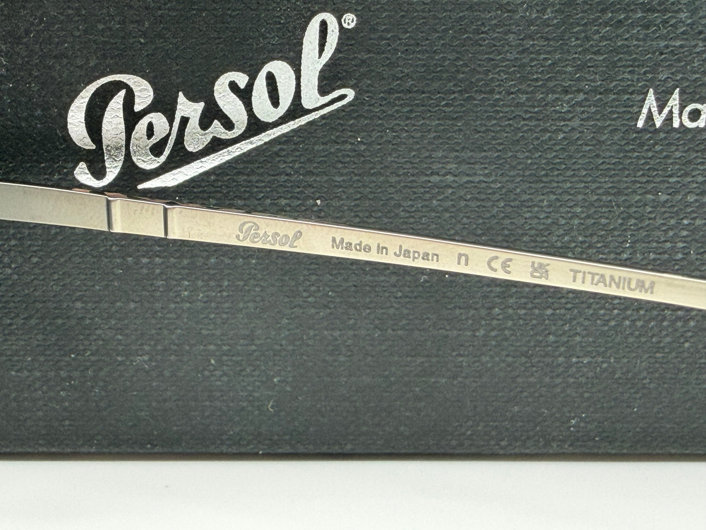 Persol PO 5010 ST 49mm Havana - Silver Titanium  / Blue Crystal Lens 8014R5 Japan NEW