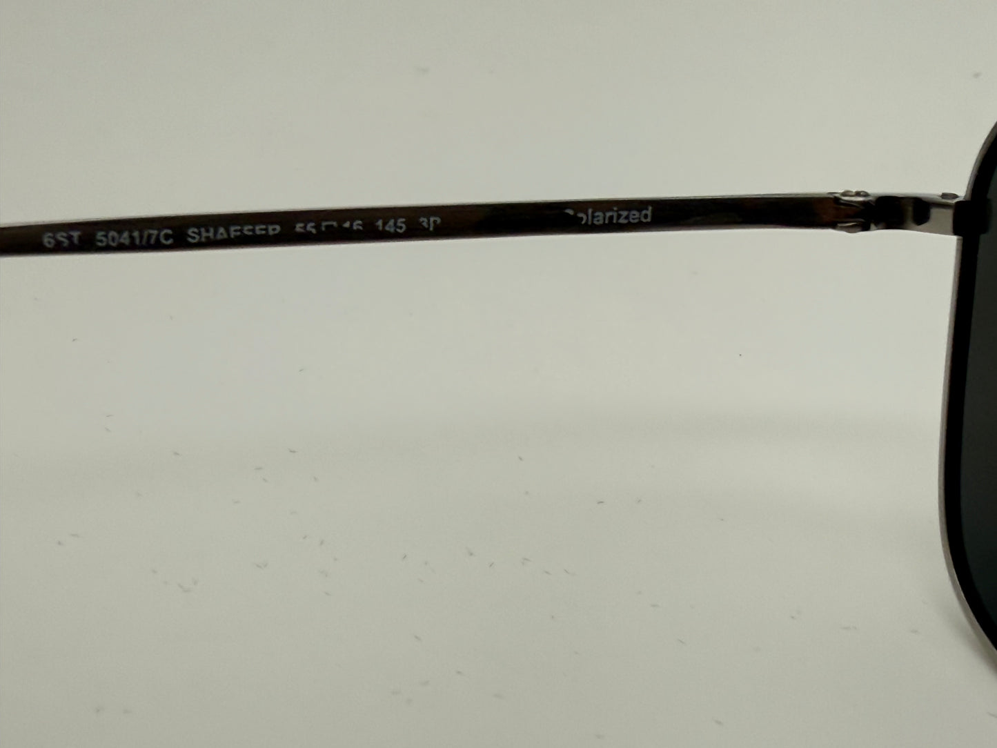 Oliver Peoples Shaefer VFX POLARIZED 55mm OV 1146 ST 504/7C Titanium Silver With Additional Blue Photochromic Lenses PREOWNED