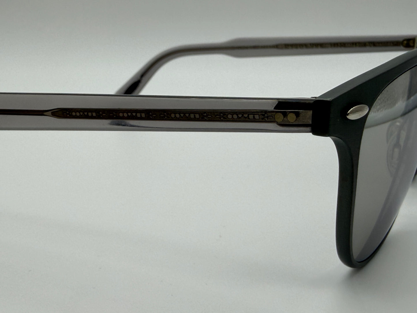 Oliver Peoples Sheldrake Metal 54mm OV 1179 s 52286G Brushed Gunmetal  / Silver Mirror Lens Preowned