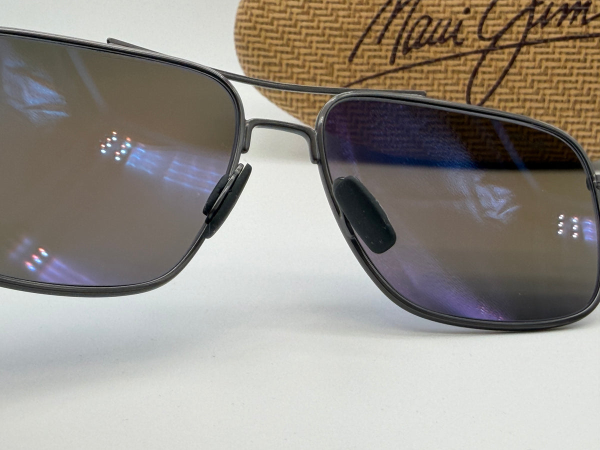 Maui Jim Island Life 57mm Blue Hawaii Gunmetal Exclusive Sunglasses Tommy Bahama Preowned