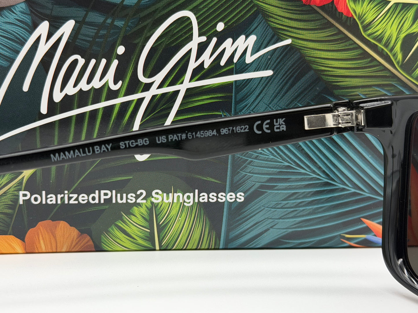 Maui Jim Mamalu Bay 59.5mm MJ 610-02 Gloss Black / Natural Gray Super thin Glass Itlay NEW