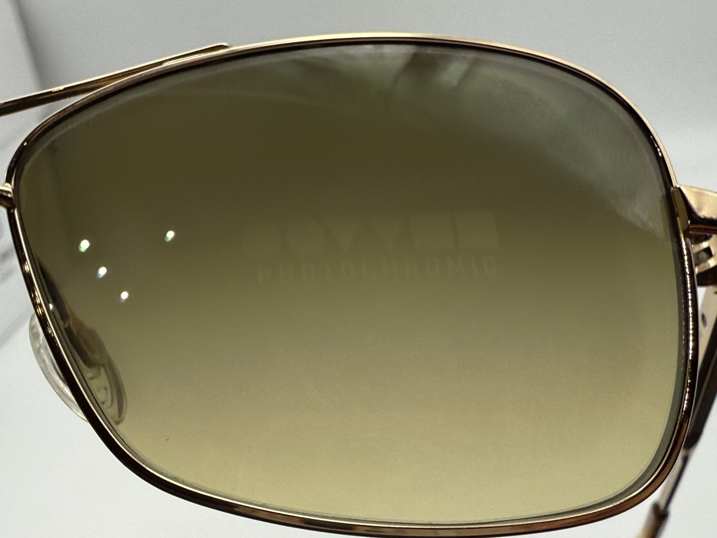 Oliver Peoples Sanford 57mm OV 1130 S Gold / Chrome Amber Photochromic 5132 / 85 Japan Missing Box