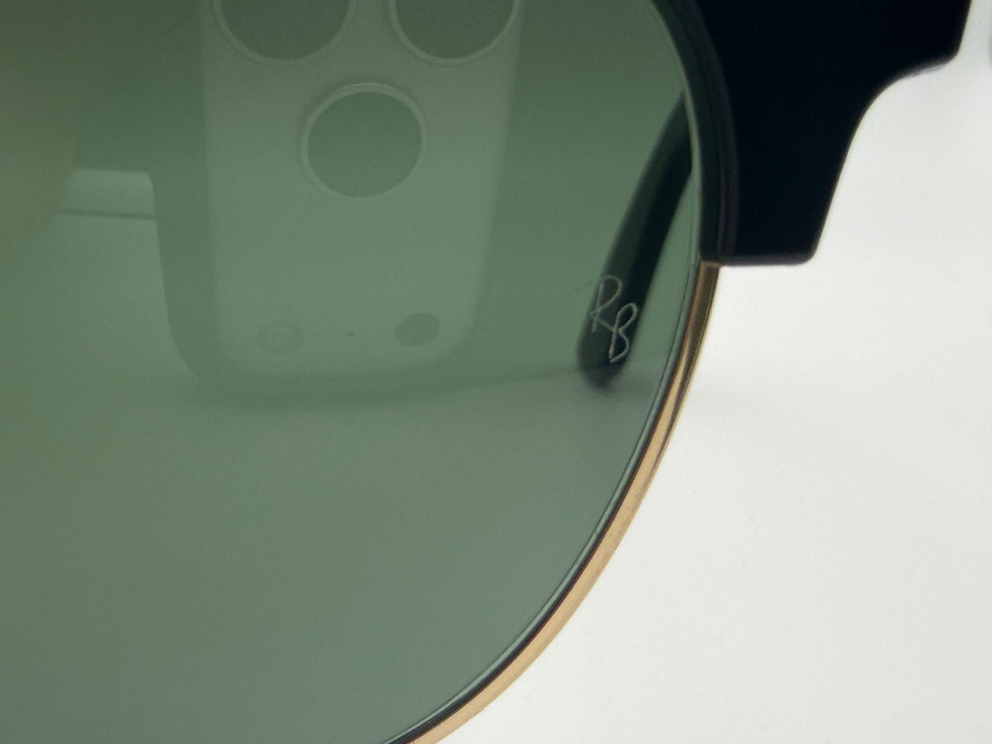 Ray-Ban Clubmaster Way 54mm Black Gold / Green G 15 lens RB 2341 NEW