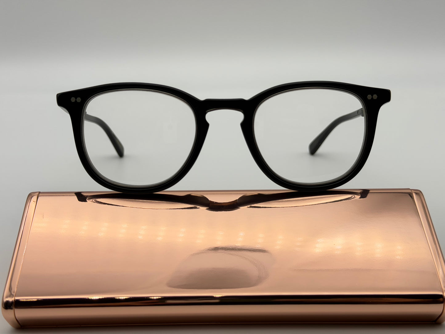 Mr. Leight Coopers C Matte Black 46mm Demo Oval Unisex Eyeglasses