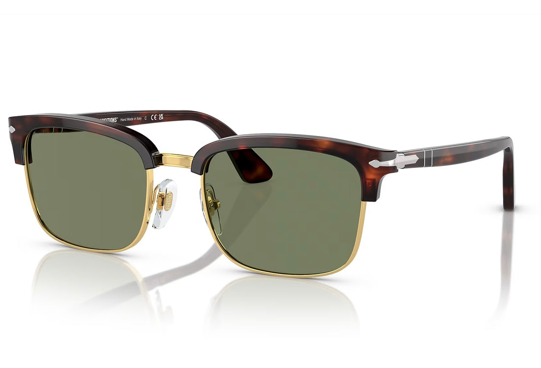 Persol PO 3327S 54mm Transitions Havana / Green 24 / GJ Italy NEW