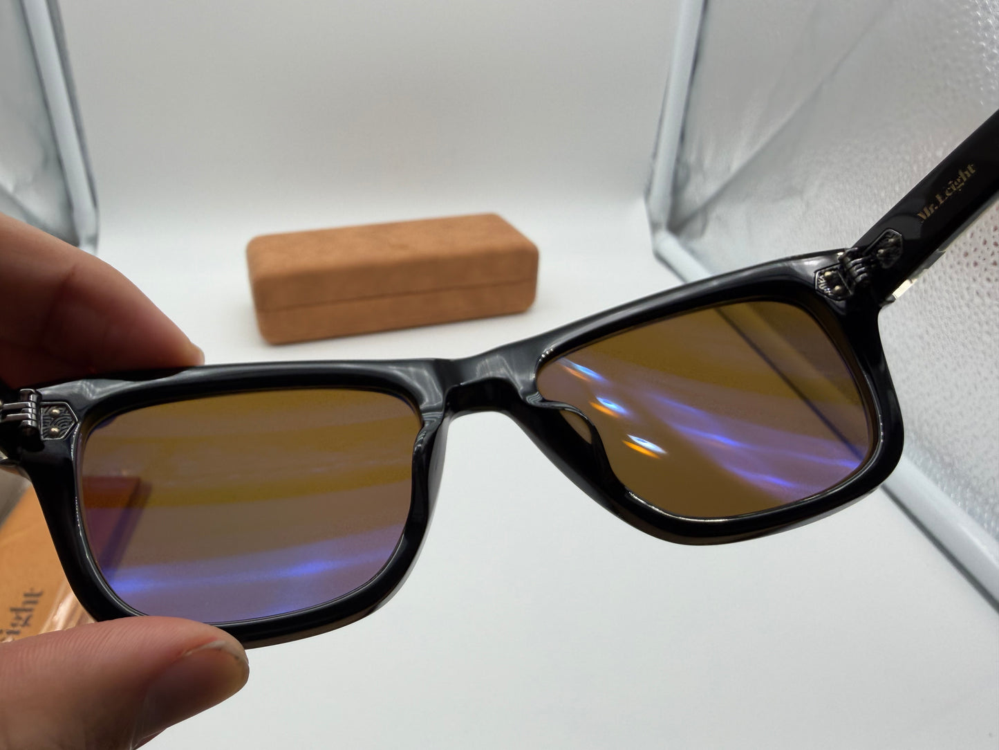 Mr. Leight 51mm Damone S Black Gunmetal / Mojave Brown Polarized Japan NEW