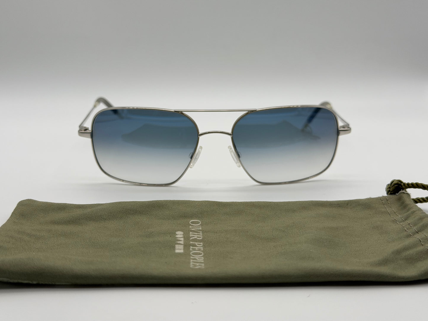Oliver Peoples Clifton 58mm Blue Gradient VFX Photochromic / Silver OV 1150-S First Gen Japan Preowned