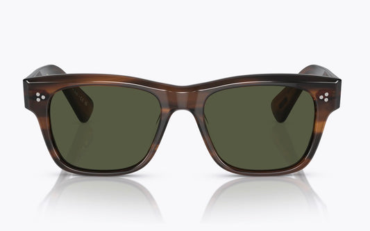 Oliver Peoples Birell Sun 52mm Tuscany Tortoise/ G-15 OV 5524 Itlay distressed