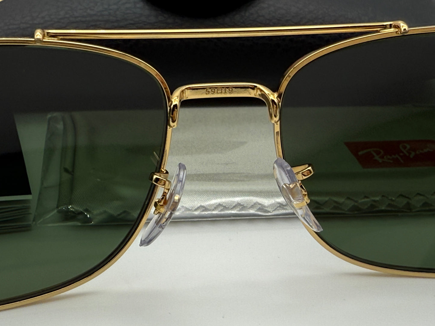 Ray-Ban RB 3755 59mm Gold / G-15 Glass 001/31 NEW