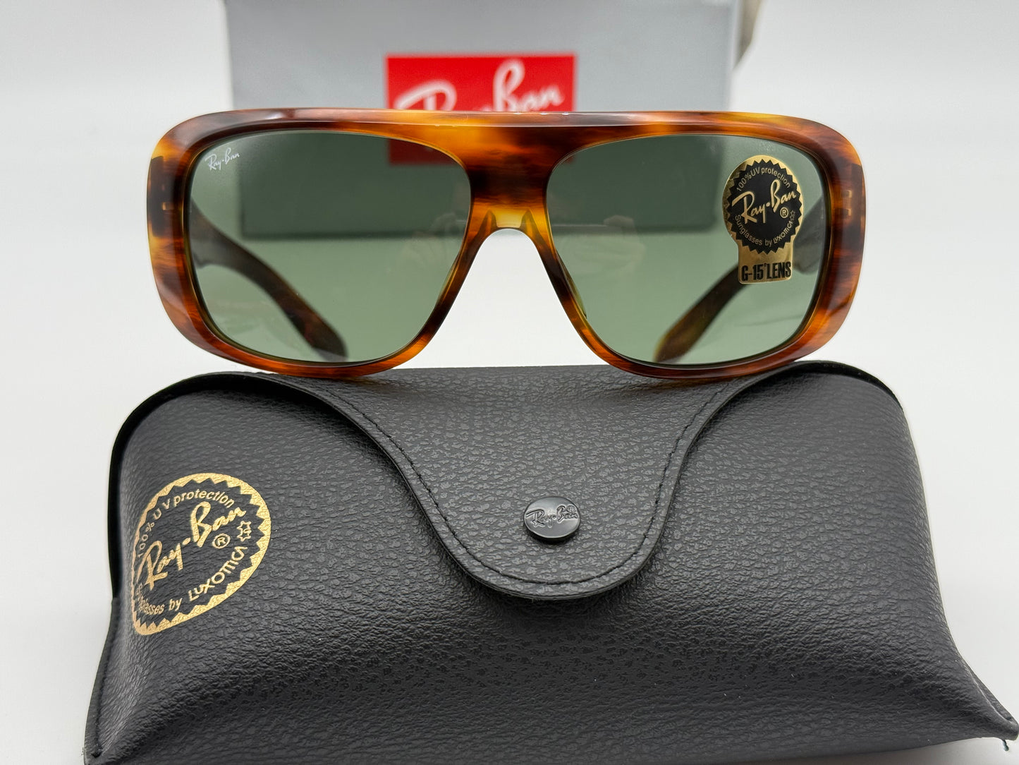 Ray-Ban BLAIR 61mm Stripped Havana 954 / 31 G -15 NEW